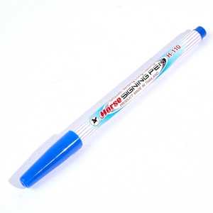 ปากกาเมจิก H-110 หัวแหลมตราม้า สีน้ำเงิน